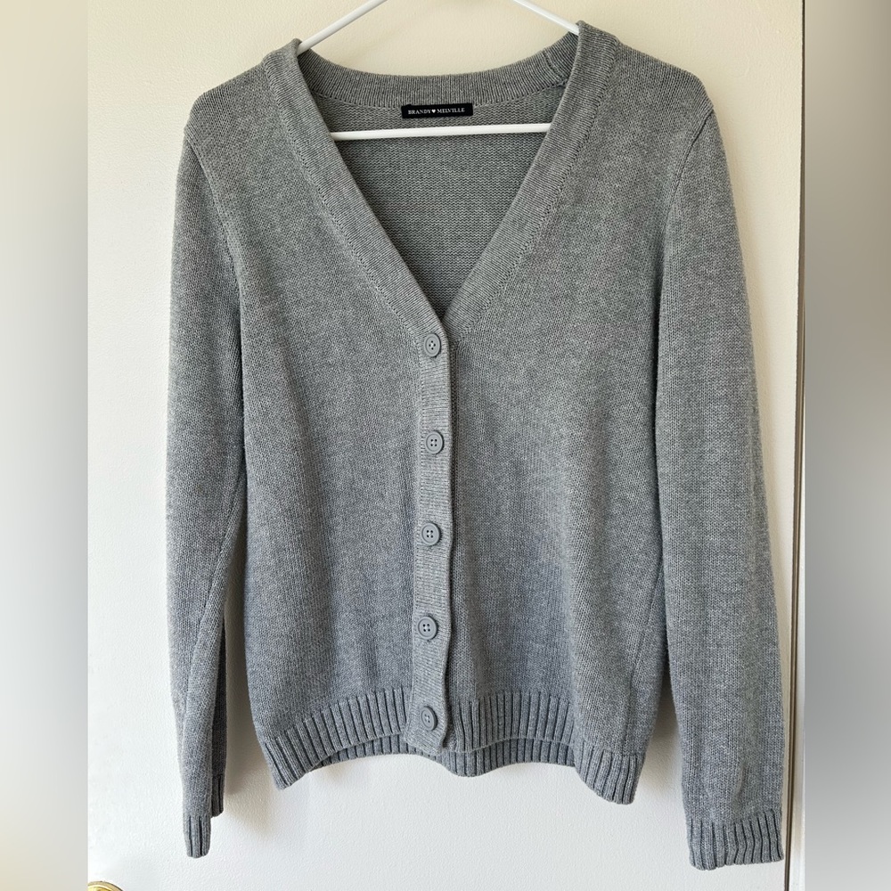 Brandy Melville Gray Basic Cardigan